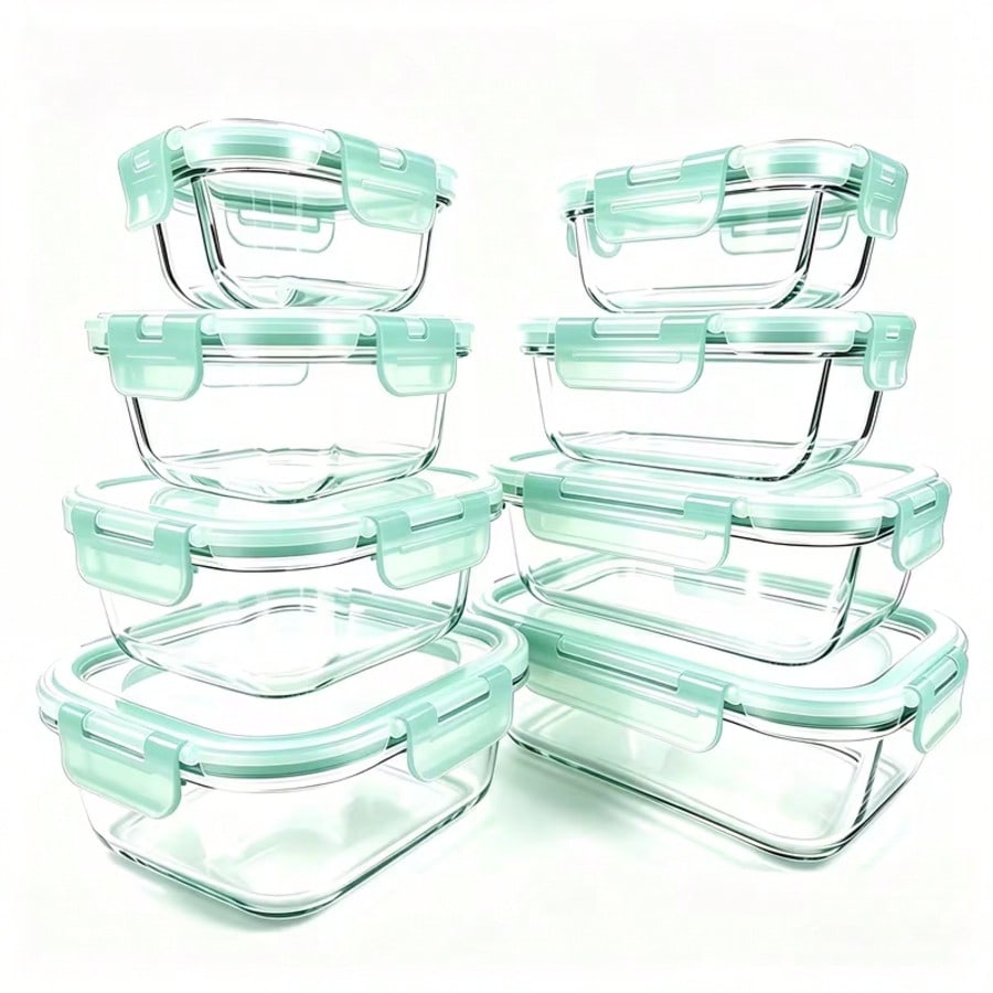 Food Storage Meals - 20 adet Hava Geçirmez Cam Yemek