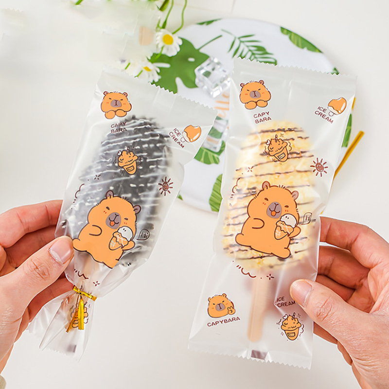 Food Storage Bag - ~100 Adet Sevimli Karikatür Desenli, Gıda