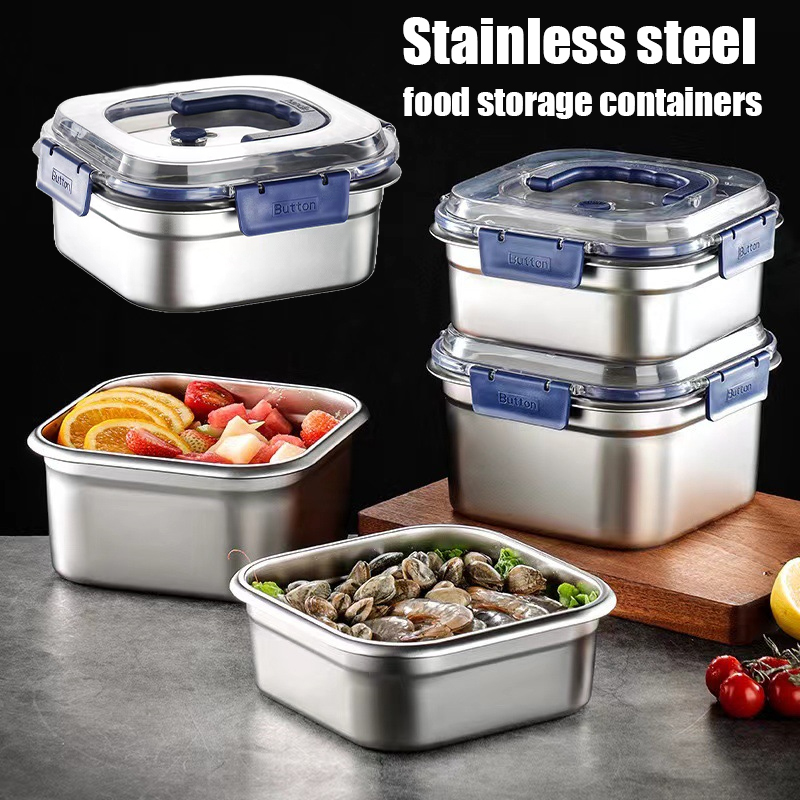 Food Storage Oven Safe - Sızdırmaz Paslanmaz Çelik Gıda Saklama Kabı,