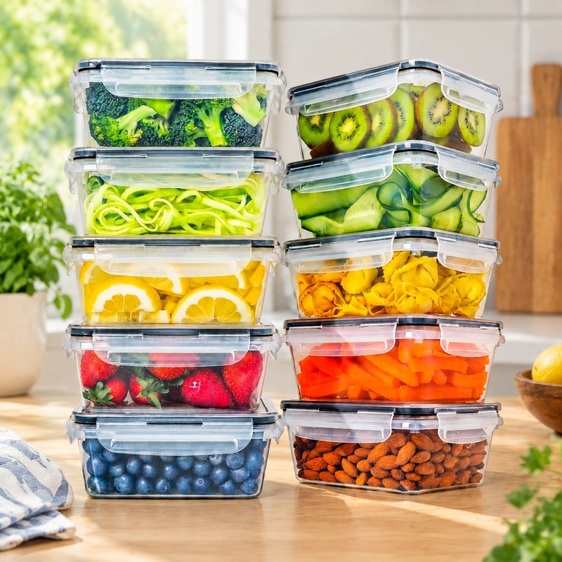 Food Storage Labels - 10'lu BPA İçermeyen Mutfak Saklama Kabı