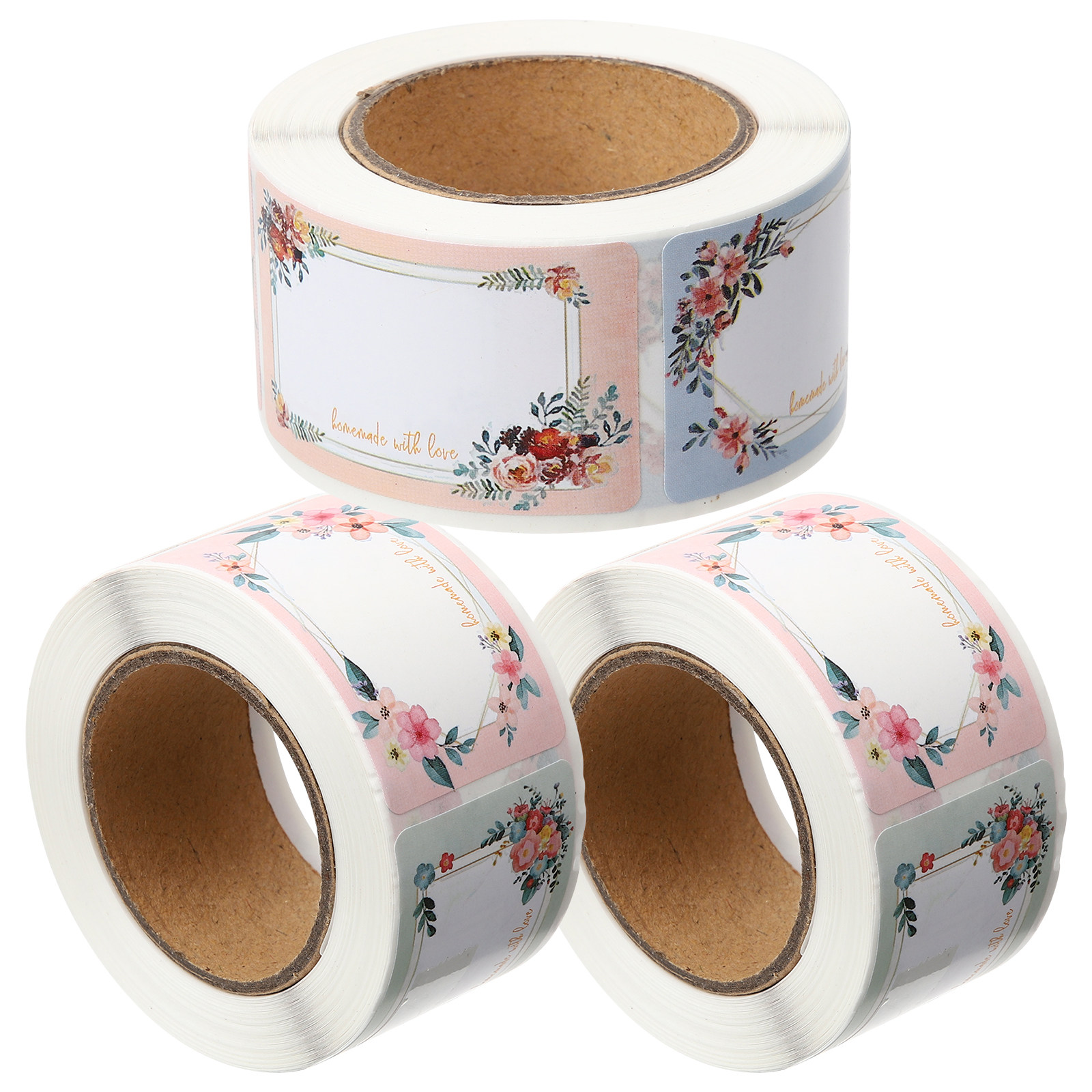 3 Rulo Boş İsim Etiketi, Çiçek - Food Storage Labels incelemesi ve fiyatı