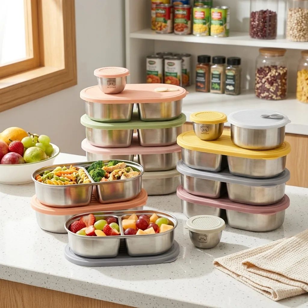 Mikrodalgaya Uygun, 304 Paslan - Food Storage With Dividers incelemesi ve fiyatı