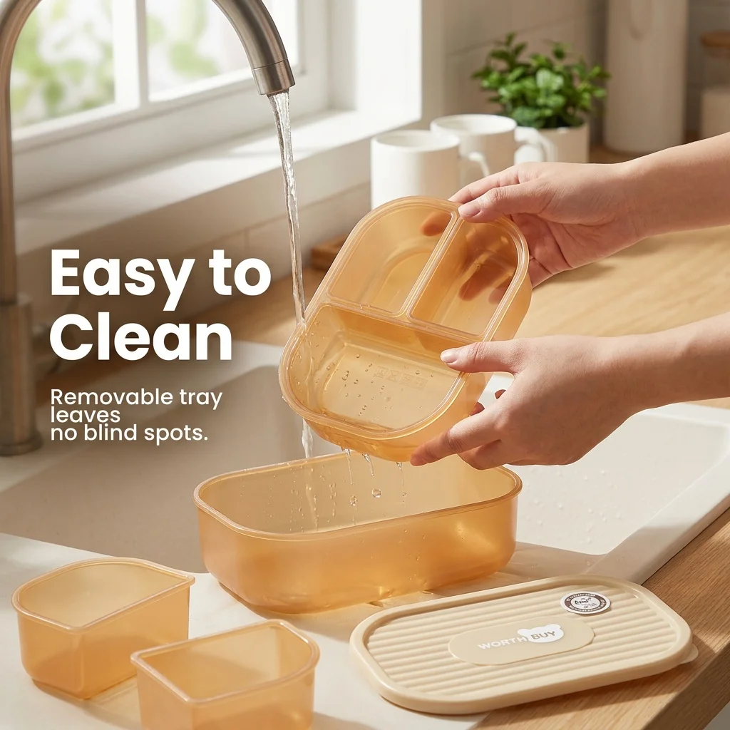 Bölmeli Plastik Bento Kutusu,  - Food Storage With Dividers incelemesi ve fiyatı