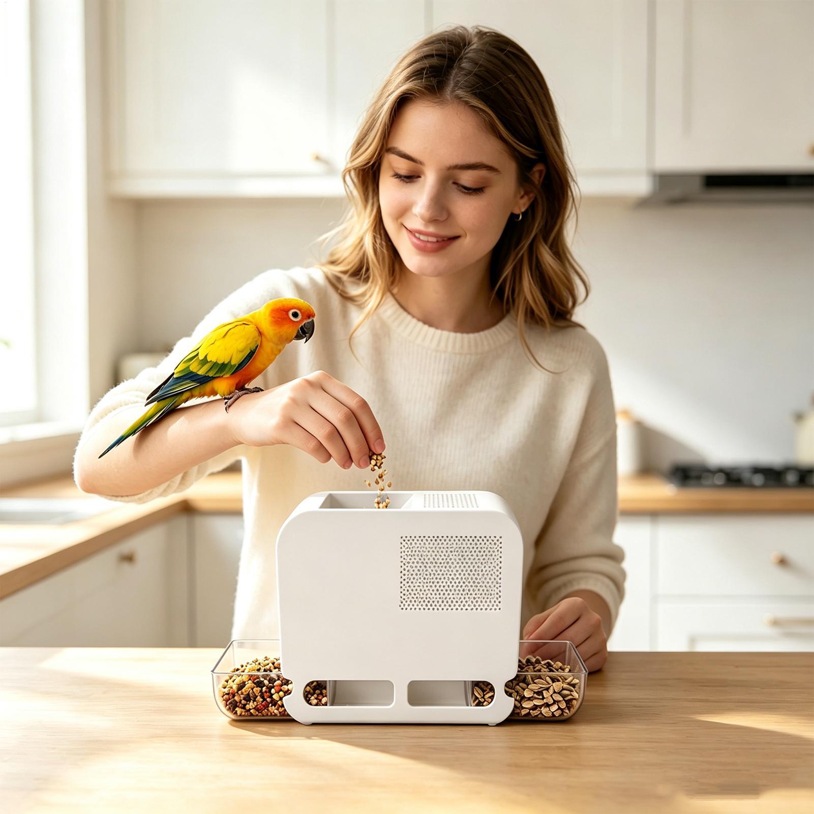 Elektrikli Kuş Yemi Kabuğu Üfl - Food Storage With Dividers incelemesi ve fiyatı