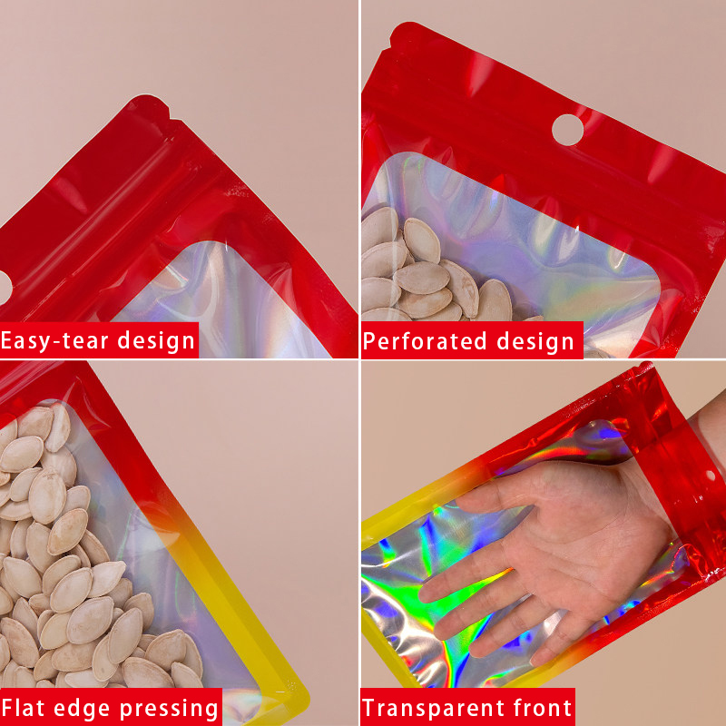 Holografik Renkli Kare Fermuar - Food Storage Bag incelemesi ve fiyatı