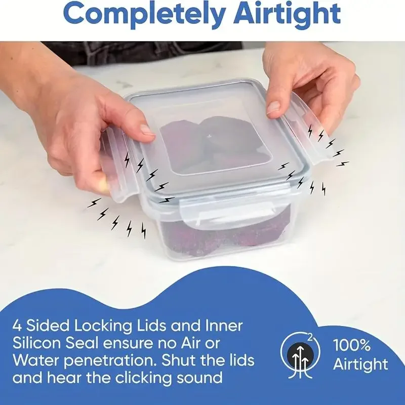12 Adet Hava Geçirmez Kapaklı, - Food Storage Oven Safe incelemesi ve fiyatı