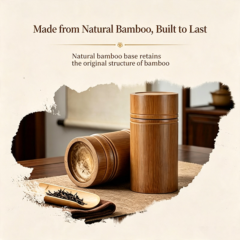 Vintage Bambu Çay Kutusu Taşın - Food Storage With Dividers incelemesi ve fiyatı